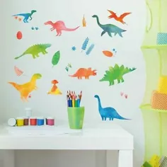 تابلوچسبهای دیواری دایناسور دکوراسیون اتاق کودک PVC نقاشی دیواری پسران وینیل پسرانه