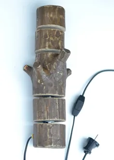 Sconce دست ساز چوب طبیعی چوبی دیوار چوبی |  اتسی