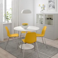 میز DOCKSTA ، سفید ، سفید - IKEA