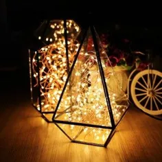 100 LED 7ft Fairy Lights Battery for Rustic |. کار می کند اتسی