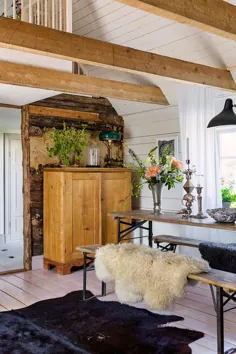 یک خانه زیبای کشور در سوئد - THE NORDROOM