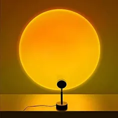 لامپ پروجکشن غروب آفتاب ، چراغ پروجکشن رنگین کمان با چرخش 180 درجه ، چراغ خورشیدی ، رمانتیک ویژوال HD لنز کریستال پروژکتور نور غروب خورشید برای دکوراسیون اتاق خواب مهمانی - شارژ USB (غروب خورشید)