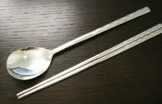 قاشق و Chopsticks فولاد ضد زنگ کره ای