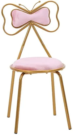 میز Wecnday-Home میز صندلی سبک مدرن میز آرایش صندلی آرایشی صندلی دوست داشتنی Bowknot طراحی شده صندلی غذاخوری فلزی آشپزخانه اتاق خواب دکوراسیون اتاق خواب تزئینات نیمکت مبلمان تزئینی