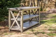 پایه میز ناقص DIY Farmhouse X |  جدول خود را بسازید