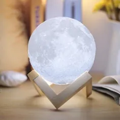 Flash Popup 3D Moon، Earth، Galaxy Lamp با تغییر سنسور لمسی و کنترل از راه دور