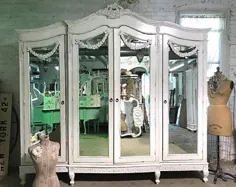 کلبه نقاشی فرانسوی Armoire Chic Shabby French Romantic | اتسی