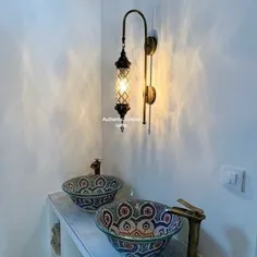 کلاهبرداری Steampunk. روشنایی صنعتی ، چراغ سرویس بهداشتی ، دیوارکوب ، چراغ دیواری ، روشنایی استیم پانک ، روشنایی ورودی