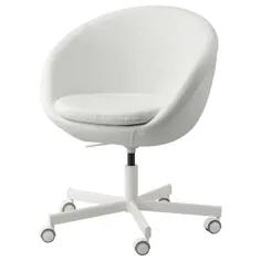 صندلی گردان LOBERGET / BLYSKÄR ، سفید - IKEA