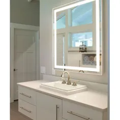 یکپارچگی حمام روشن / مدرن و آینه روشن