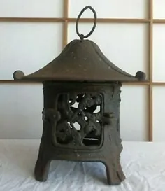 فانوس آویز چدن ژاپنی زور آهنی Tsuridoro Garden Craft |  eBay