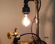 میز چراغ میز لامپ چراغ صنعتی بطری لامپ |  اتسی