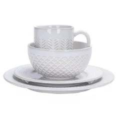 Better Homes & Gardens 16-Piece Modern Farmhouse Mix & Match Dinnerware - Walmart.com