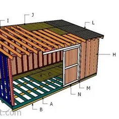 10x20 Storage Lean to Shed Plans |  اتسی