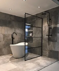 28 ایده حمام به سبک صنعتی و طراحی دکوراسیون - VivieHome