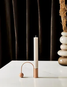 نگهدارنده شمع تعادل زندگی فرم - بژ
