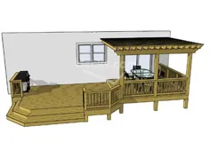 Deck Plan 2LM3014P12 | Decks.com توسط Trex