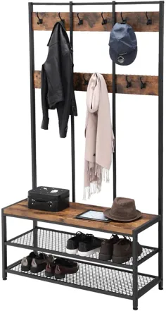 Ryan Industrial Large 12 Hook Coat Rack Tree Hall