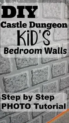 نحوه نقاشی دیوارهای قلعه یا زندان در اتاق خواب بچه ها - Minecraft