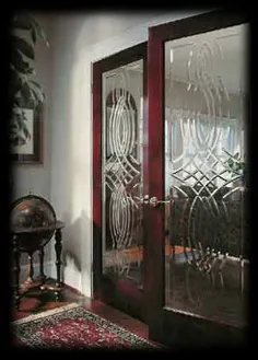درب های داخلی |  درب های شیشه ای - طرح های شیشه ای اچ ، بافت و مات.