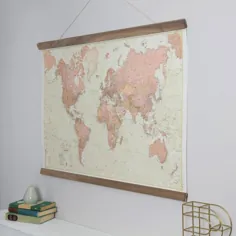 نقشه جهان عتیقه - خانه ، دیوار آویز ، نقشه پین ​​، اتاق نشیمن ، هدیه ، اتاق خواب ، دکوراسیون منزل ، پوستر نقشه ، مطالعه ، حمل و نقل رایگان
