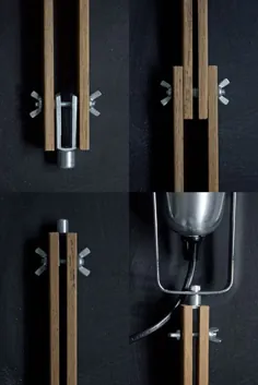 چگونه: یک چراغ چوبی و بتونی شیک درست کنید