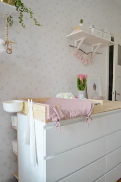 Babyzimmer فریدا و Wickelauflage DIY