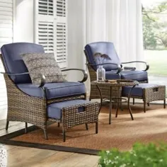 Noble House Hanlee Navy Blue Folding Wood Adirondack Chair-8056 - انبار خانه