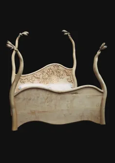 تخت های چوبی سورئال |  مبلمان مجسمه سازی سورئال.