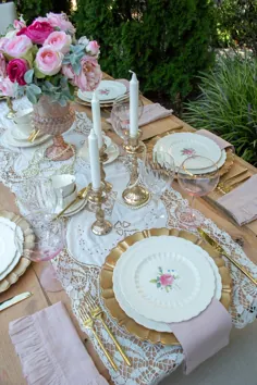 نکاتی برای تنظیم یک Tablescape به سبک Vintage