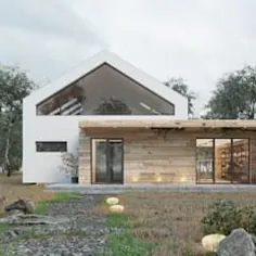 نیاز به طراحی خانه های مدرن چوبی سفید |  احترام گذاشتن