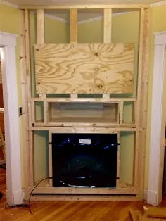 ساخت یک شومینه برقی داخلی در آرلینگتون ، MA