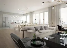آپارتمان فوق العاده لوکس با فضای داخلی سطح بالا برای اینکه به شما آرامش دهد ~ Matchness.com