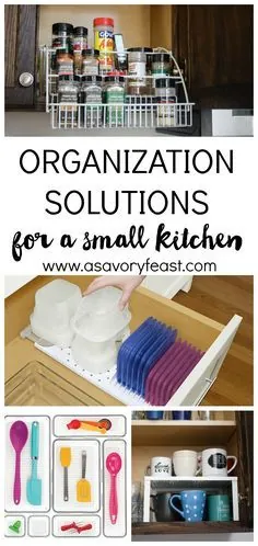 راه حل های آسان سازمان برای یک آشپزخانه کوچک