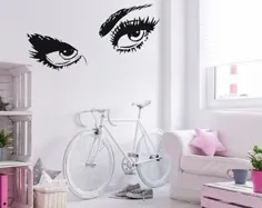 WALL DECAL: Her Eyes - برچسب Vanity Wall Decal