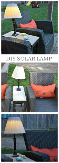 روشنایی در فضای باز - لامپ خورشیدی DIY |  100 کار 2 انجام دهید