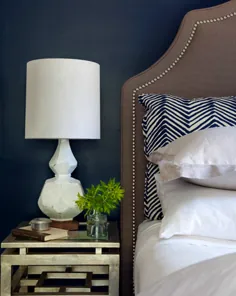 اتاق خواب قهوه ای و آبی - معاصر - اتاق خواب - طرح لورن نلسون