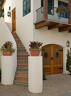 معماری مسکونی چند خانوادگی سانتا باربارا - درباره معماران طراحی |  پله |  دکور خانه ، خانه ، خانه های سبک اسپانیایی