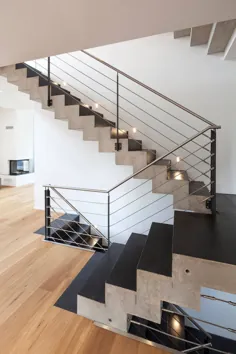 Beton ciré auf treppe einwandfrei - نوآورانه malerarbeiten ohg moderner flur، diele & treppenhaus |  احترام گذاشتن
