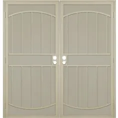 Gatehouse Gibraltar 64 in x 81-in Almond Steel Surface Mount Door Lowes.com