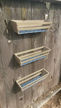 مجموعه ای از 3 جعبه آویز ذخیره سازی حمام قفسه های چوبی عمودی یا افقی سبد اتاق خواب دکور اتاق ذخیره سازی حوله قفسه دیواری نقاشی دستی