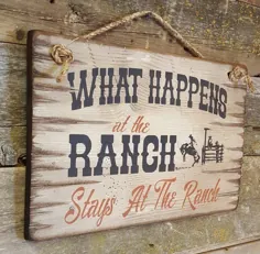 آنچه در مزرعه اتفاق می افتد ... در Ranch Western می ماند |  اتسی