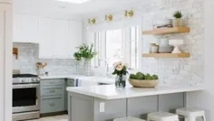 66 ایده طراحی آشپزخانه خاکستری |  الهام از آشپزخانه های خاکستری |  دکوهولیک