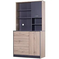 موبایل Bagno Salvaspazio Cassettiere Bianca Cucina Cassettiera Ingresso Soggiorno 4 Cassetti 1 Anta Legno 55x30x81 Bianco Mobiletto Armadietto