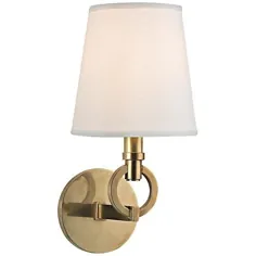 Hudson Valley Malibu 12 1/2 "High Aged Brass Wall Sconce - # 5T361 | Lamps Plus