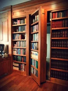 قفسه های کتابخانه خانگی - فروشگاه درهای مخفی - قفسه های کتابخانه مخفی پیچیده و آینه های مخفی
