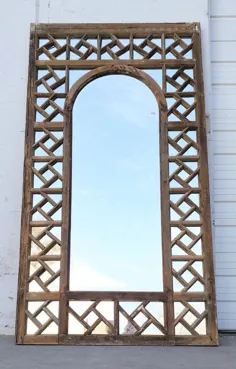 آینه قاب تزئینی با صفحه تک قوس