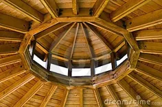 در داخل سقف Gazebo سقف عکس سهام.  تصویر زیبا ، دایره - 5790972