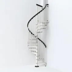 Arke SKY030 47 in. White Spiral Staircase Staircase Kit-K26281 - انبار خانه