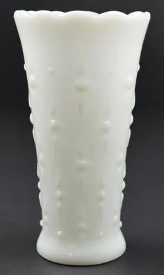 Anchor Hocking - الگوی شیشه شیر اشک و مروارید - گلدان - 7.25